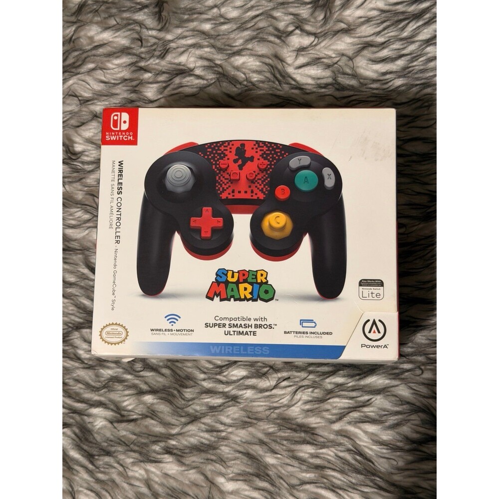 Official Nintendo Switch GameCube Style Wireless Controller (Mario)